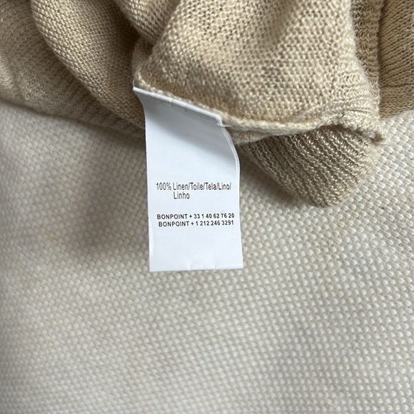 Bonpoint linen baby cardigan - Picture 3 of 4